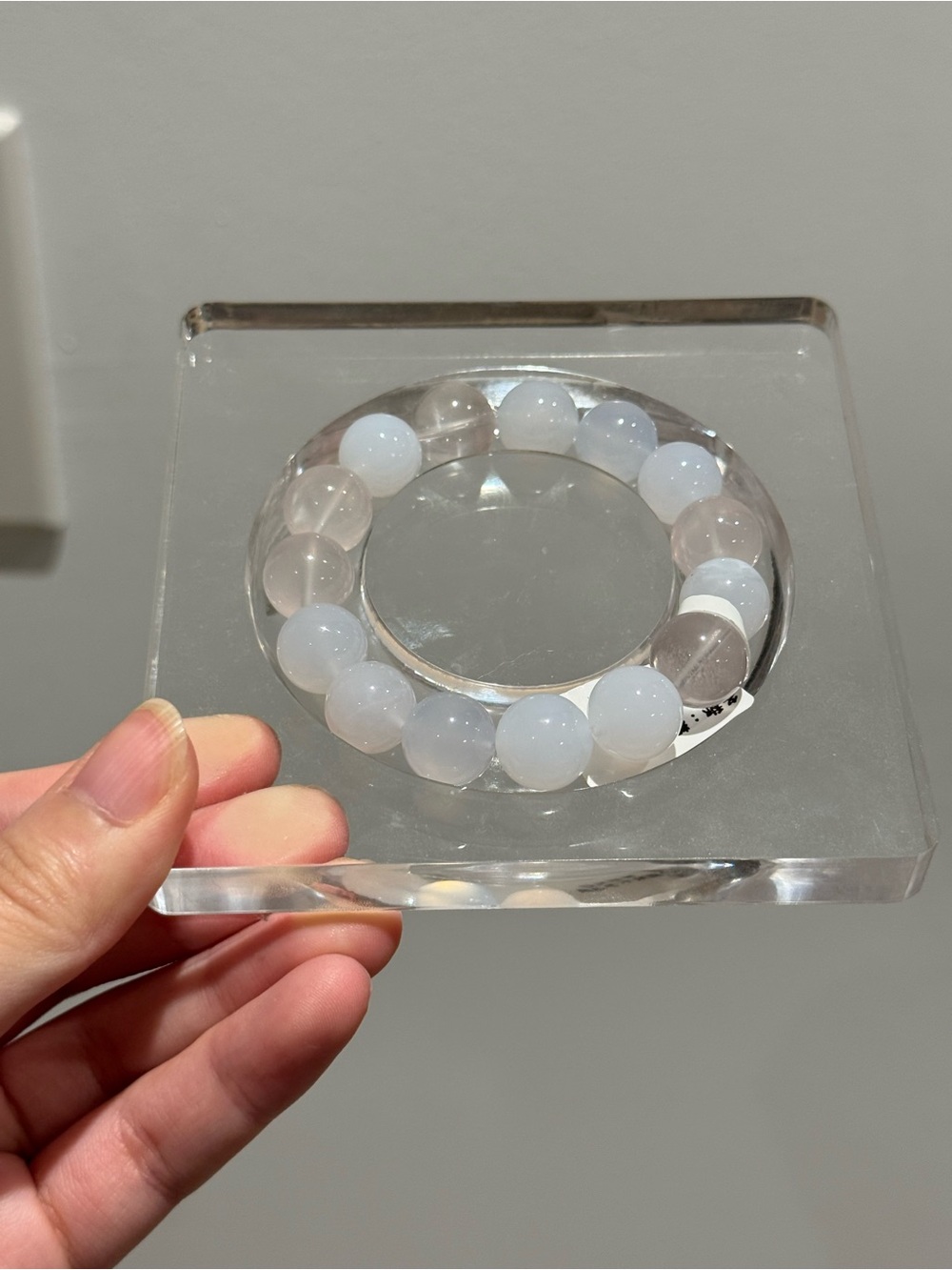 White Bead Stretch Bracelet - Women Jewelry